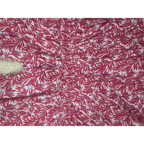 Lulus Dondi red/blue/white tomato girl tie-front short sleeve romper Size Small - Picture 9 of 10